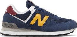 New Balance: Синие кроссовки  574