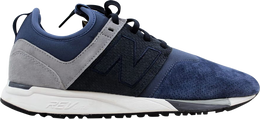 New Balance: Синие кроссовки 