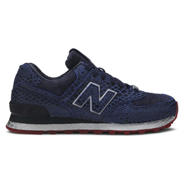 New Balance: Синие кроссовки  574