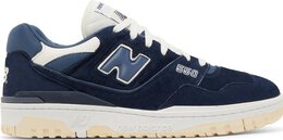 New Balance: Синие кроссовки  550