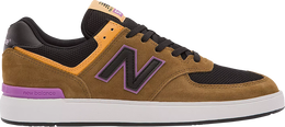 New Balance: Коричневые кроссовки  574