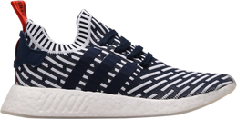 Adidas: Синие кроссовки  NMD_R2 Primeknit