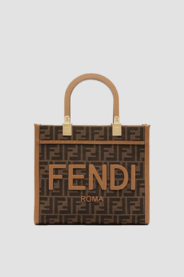 Fendi: Сумка  Sunshine с надписями