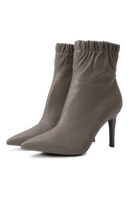 Gianvito Rossi: Серые ботинки 