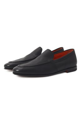 Santoni: Чёрные туфли 