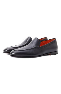 Santoni: Синие туфли 