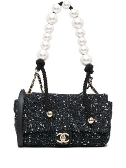 CHANEL Pre-Owned: Голубая сумка 