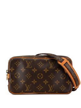 Louis Vuitton Pre-Owned: Коричневая сумка через плечо 