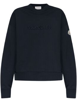 Moncler: Голубой свитшот 