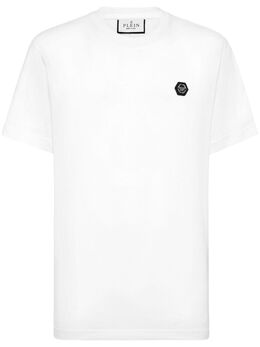 Philipp Plein: Белая футболка  Skull