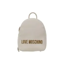 Love Moschino: Бежевый рюкзак 