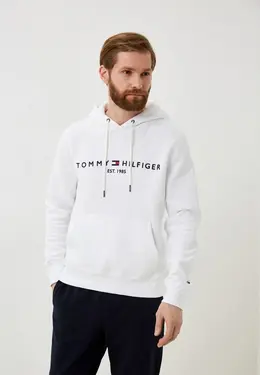 Tommy Hilfiger: Белая толстовка 