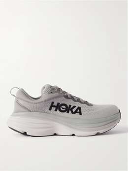 Hoka One One: Серые кроссовки 