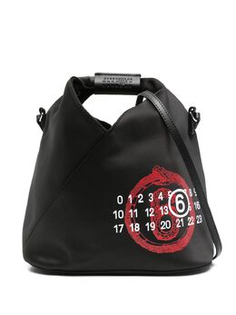 MM6 Maison Margiela: Чёрная сумка через плечо 
