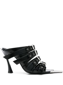Mugler: Чёрные сандалии 