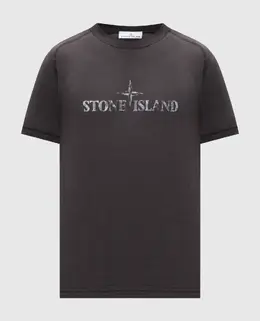 Stone Island: Серая футболка 