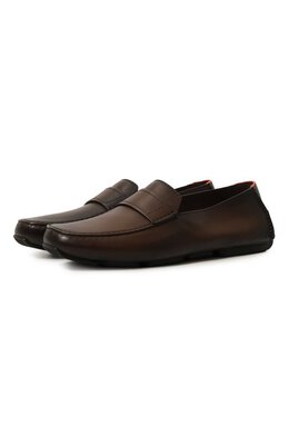 Santoni: Тёмные мокасины 