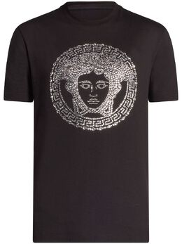 Versace: Чёрная футболка  Medusa