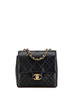 CHANEL Pre-Owned: Чёрная сумка через плечо 