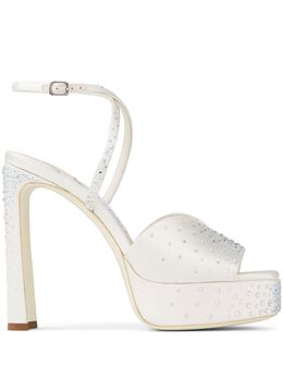 Jimmy Choo: Белые сандалии 
