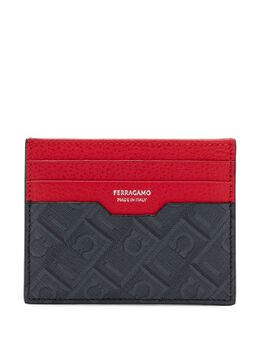 Ferragamo: Картхолдер  Gancini с принтом
