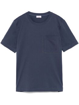 Brunello Cucinelli: Синяя футболка  Monili