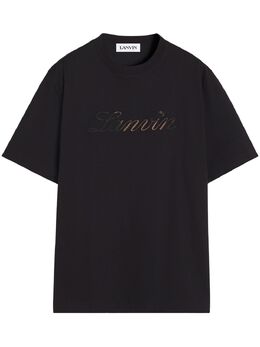 Lanvin: Чёрная футболка 