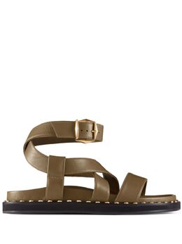 Jimmy Choo: Зелёные сандалии 