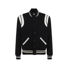 Saint Laurent: Куртка  Collège из шерсти