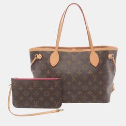 Louis Vuitton: Коричневая сумка-шоппер  Neverfull