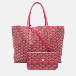 Goyard: Красная сумка-шоппер 