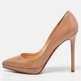 Christian Louboutin: Бежевые туфли  Pigalle