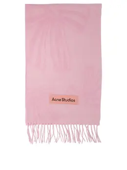 Acne Studios: Розовый шарф 