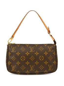 Louis Vuitton Pre-Owned: Коричневый клатч 