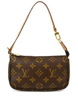 Louis Vuitton Pre-Owned: Коричневый клатч 