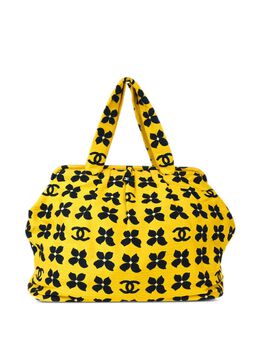 CHANEL Pre-Owned: Жёлтая сумка-шоппер 