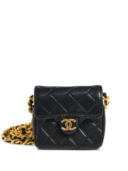 CHANEL Pre-Owned: Чёрная сумка 