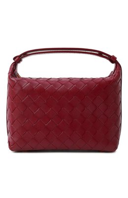 Bottega Veneta: Бордовая сумка 