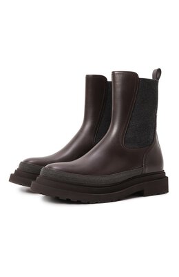 Brunello Cucinelli: Коричневые ботинки 