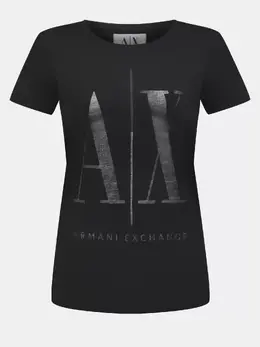 Armani Exchange: Чёрная футболка 