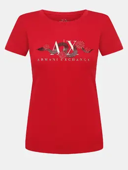 Armani Exchange: Красная футболка 