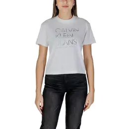 Calvin Klein Jeans: Белый топ 