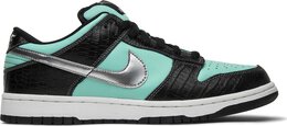 Nike: Зелёные кроссовки  Dunk Low Pro SB