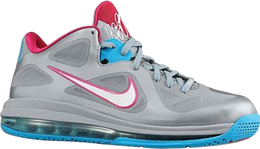 Nike: Серые кроссовки  Lebron 9 Low