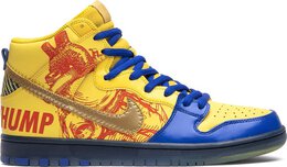 Nike: Жёлтые кроссовки  Dunk High