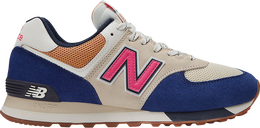 New Balance: Синие кроссовки  574