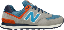 New Balance: Серые кроссовки  574