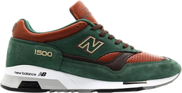 New Balance: Зелёные кроссовки  1500