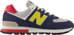 New Balance: Голубые кроссовки  574