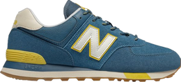 New Balance: Тёмные кроссовки  574